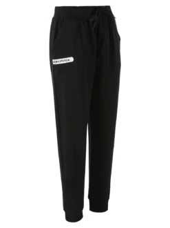 Superga Pantaloni tuta da donna in felpa con coulisse e polsini - nero