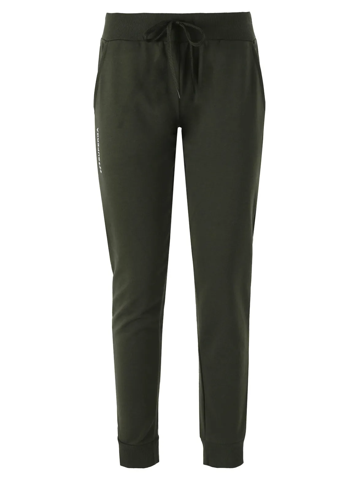 Superga Pantaloni tuta da donna in felpa con coulisse e polsini - militare