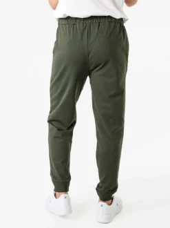 Superga Pantaloni tuta da uomo in felpa con coulisse e polsini - militare