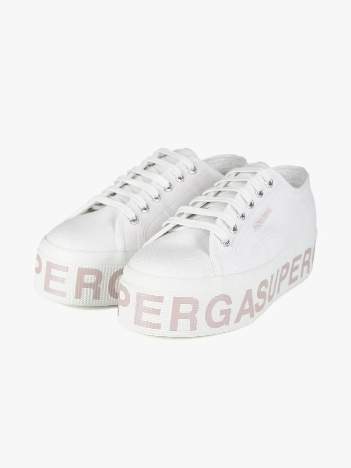 Superga 2790 PLATFORM LETTERING Sneakers donna in tela con platform