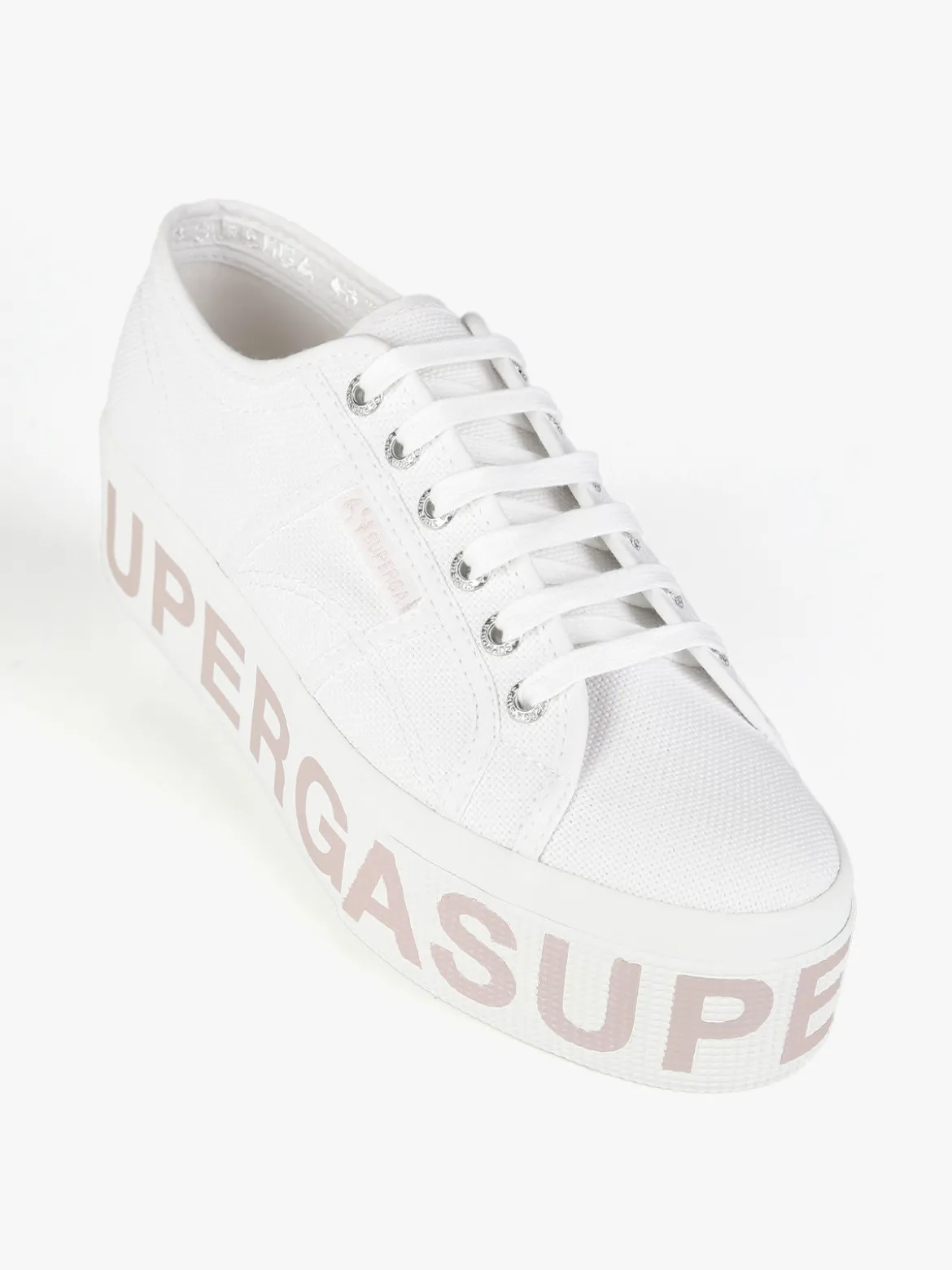 Superga 2790 PLATFORM LETTERING Sneakers donna in tela con platform