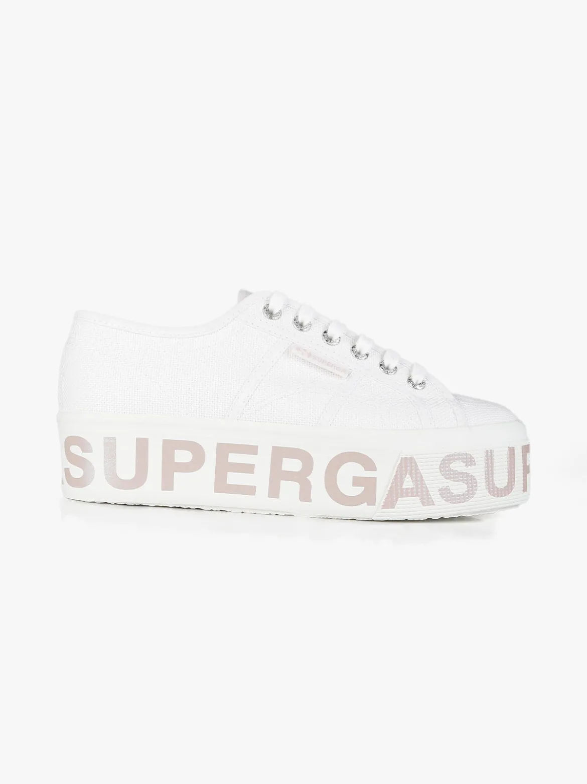 Superga 2790 PLATFORM LETTERING Sneakers donna in tela con platform