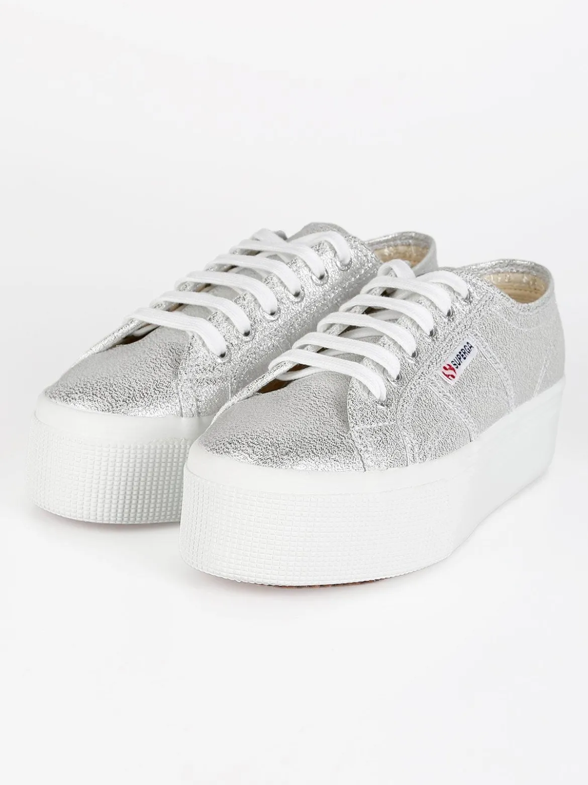 Superga Scarpe in tela donna con platform 2790 LAME
