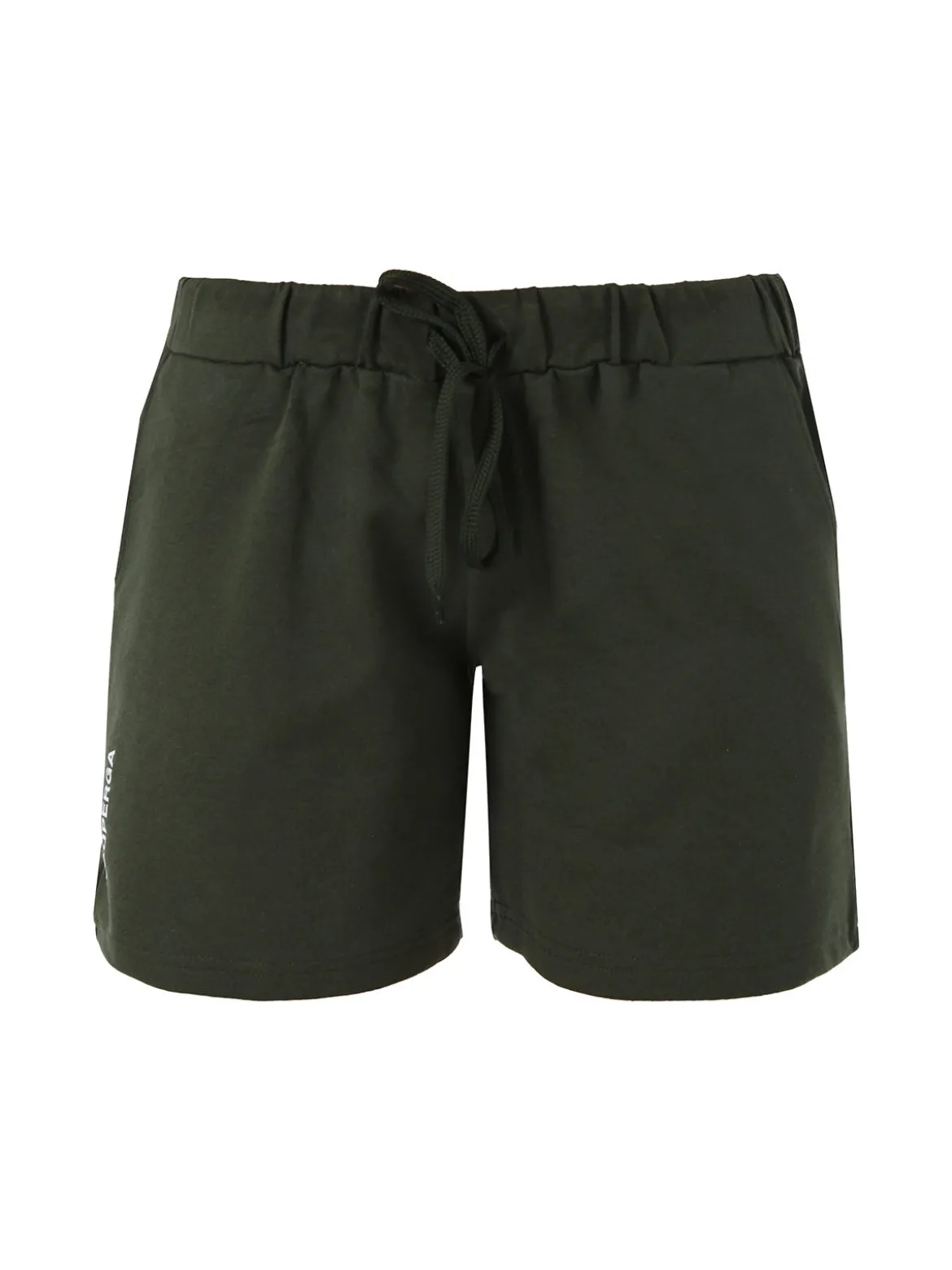 Superga Shorts donna in misto cotone con logo - militare