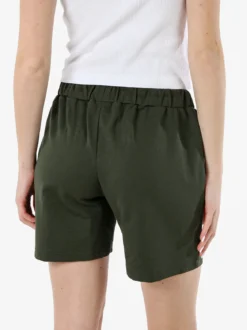 Superga Shorts donna in misto cotone con logo - militare