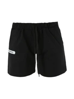 Superga Shorts donna in misto cotone con logo - nero