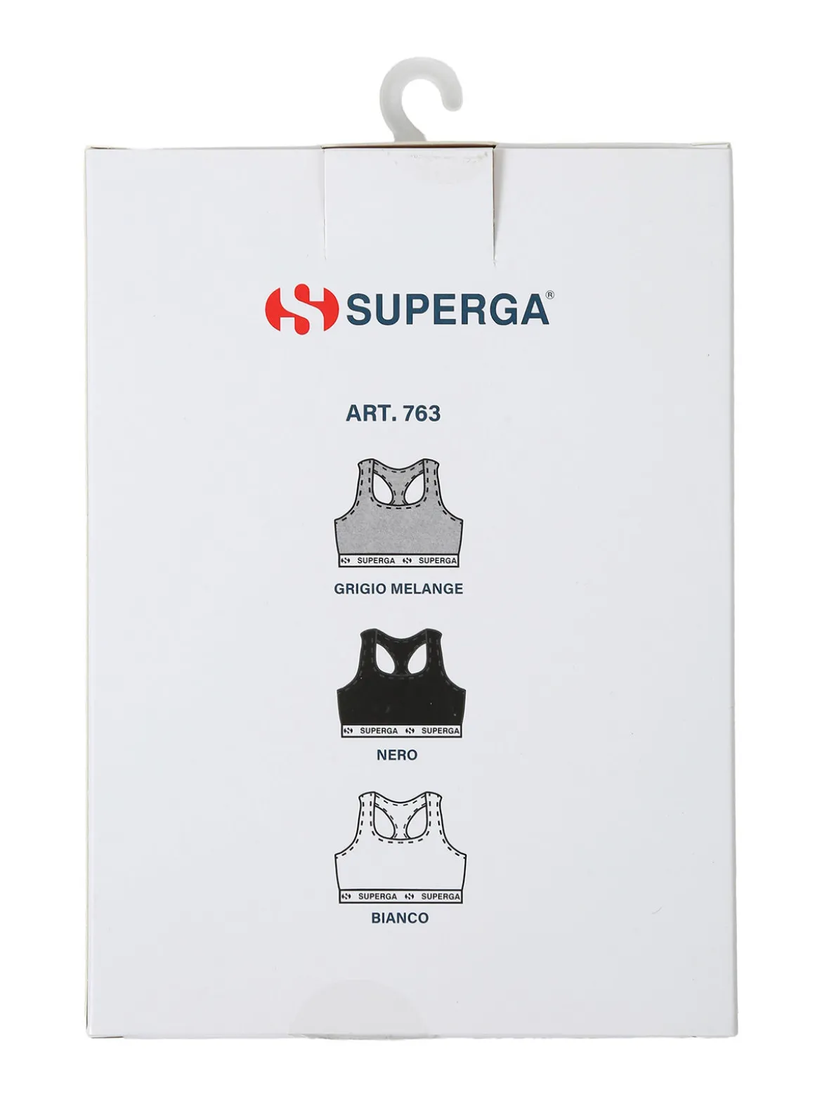 Superga Top sportivo con coppe imbottite - grigio