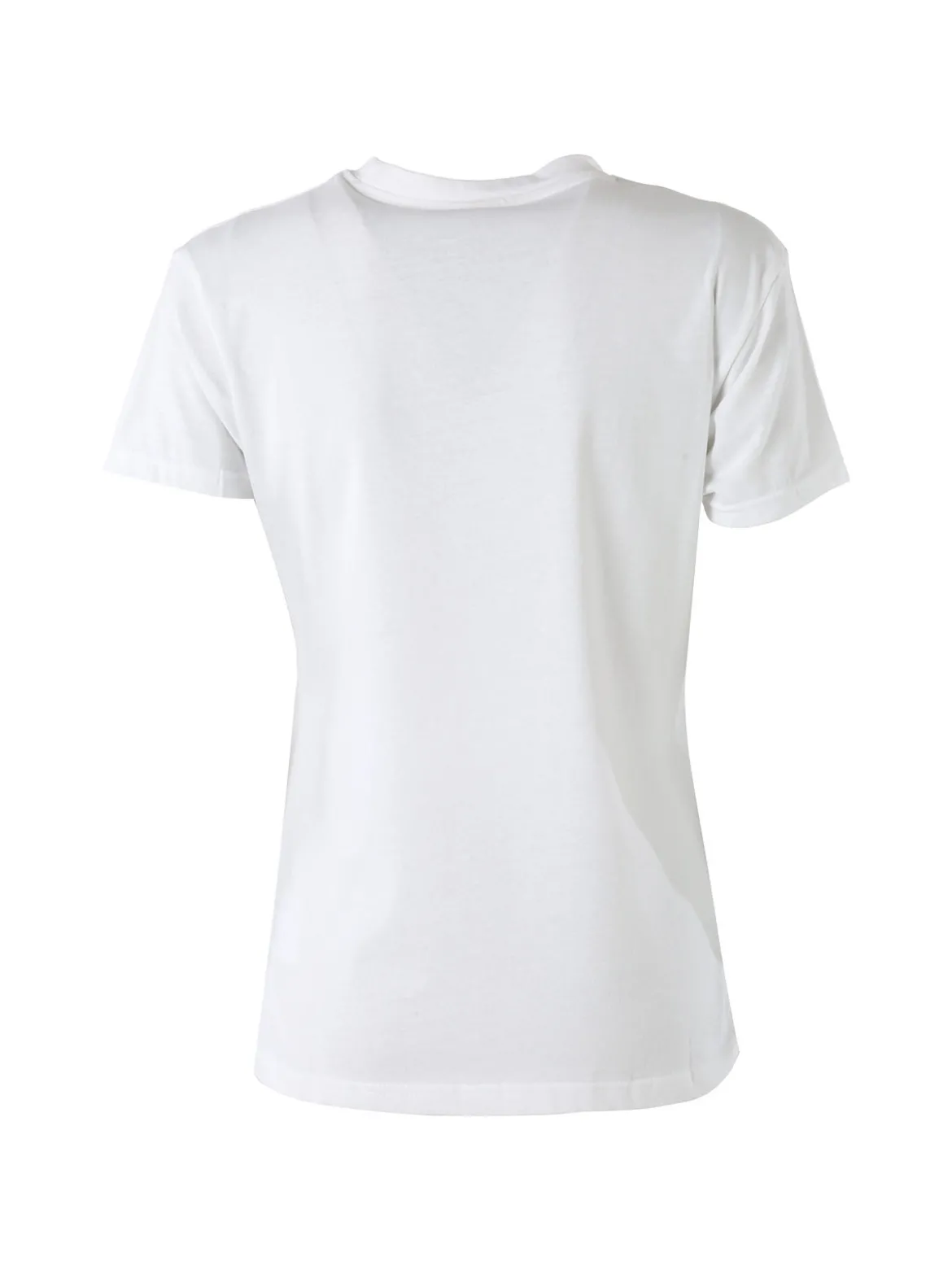 Superga T-shirt girocollo da donna in cotone con logo - bianco