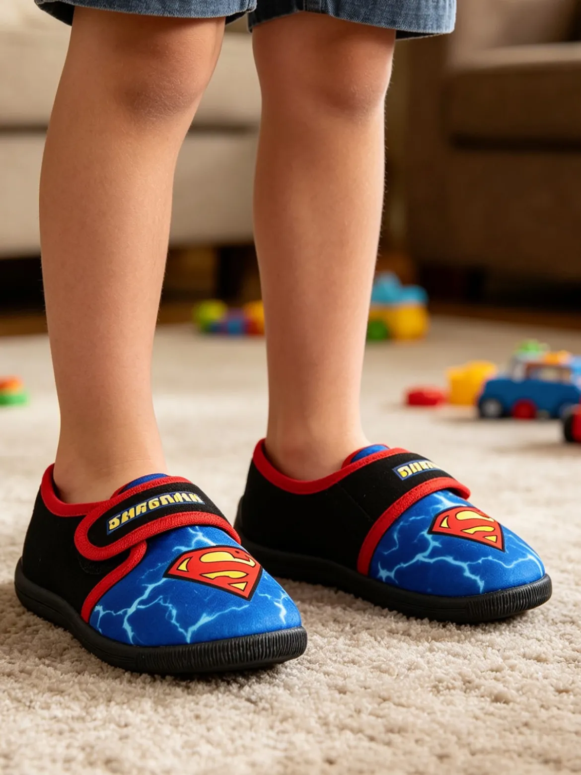 Superman Pantofole da bambino con strappo - multicolore