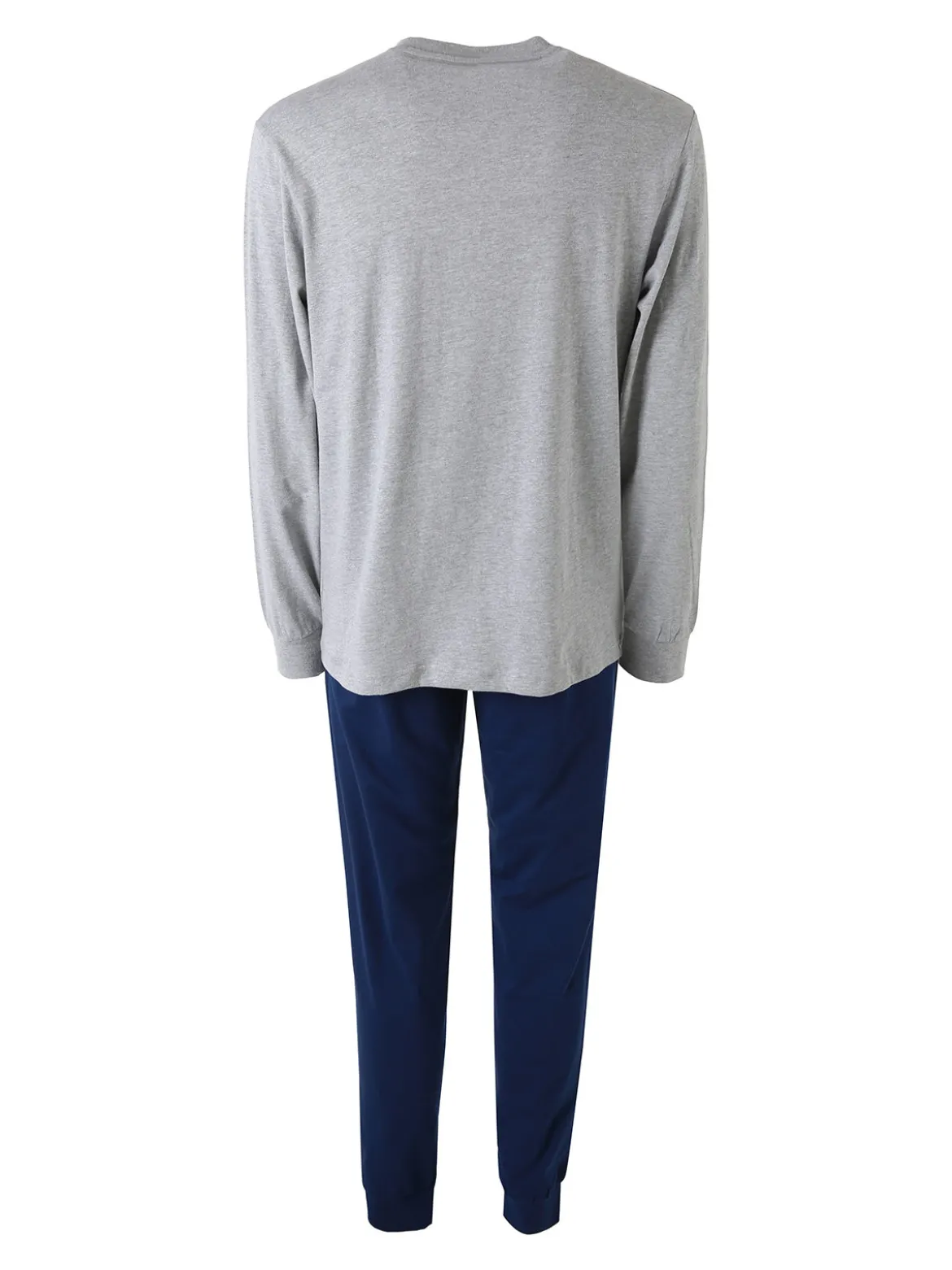 Superman Pigiama lungo da uomo in cotone con pantaloni a quadri - grigio