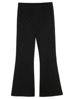 Sweet Junior Completo elegante da bambina con paillettes e pantaloni a zampa - nero