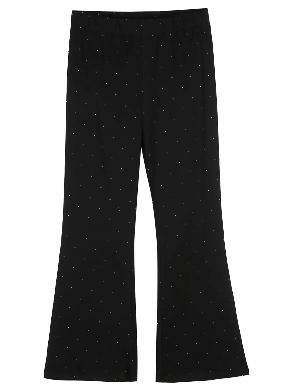 Sweet Junior Completo elegante da bambina con paillettes e pantaloni a zampa - nero