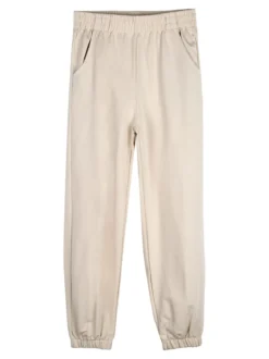 Sweet Junior Completo tuta 3 pezzi da bambina con farfalle di strass cappuccio e zip - beige