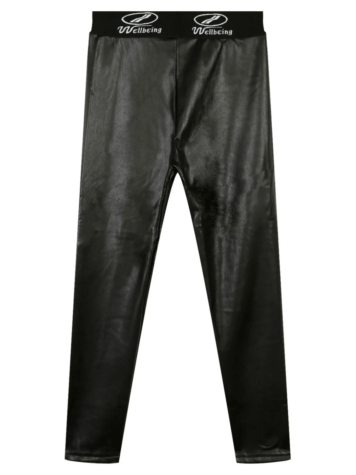 Sweet Junior Leggings in ecopelle da bambina con interno in pile