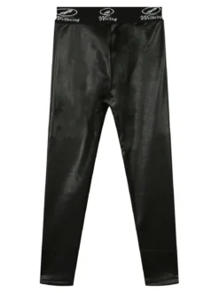 Sweet Junior Leggings in ecopelle da bambina con interno in pile