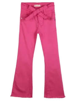 Sweet Junior Pantaloni a zampa da bambina con cintura