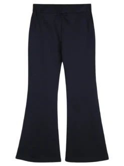 Sweet Junior Pantaloni da bambina a zampa con elastico in vita - blu scuro