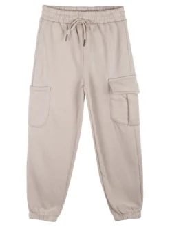 Sweet Junior Pantaloni tuta da bambina felpati con tasconi laterali