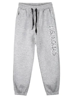 Sweet Junior Pantaloni tuta da bambino con coulisse ed elastico sul finale - grigio