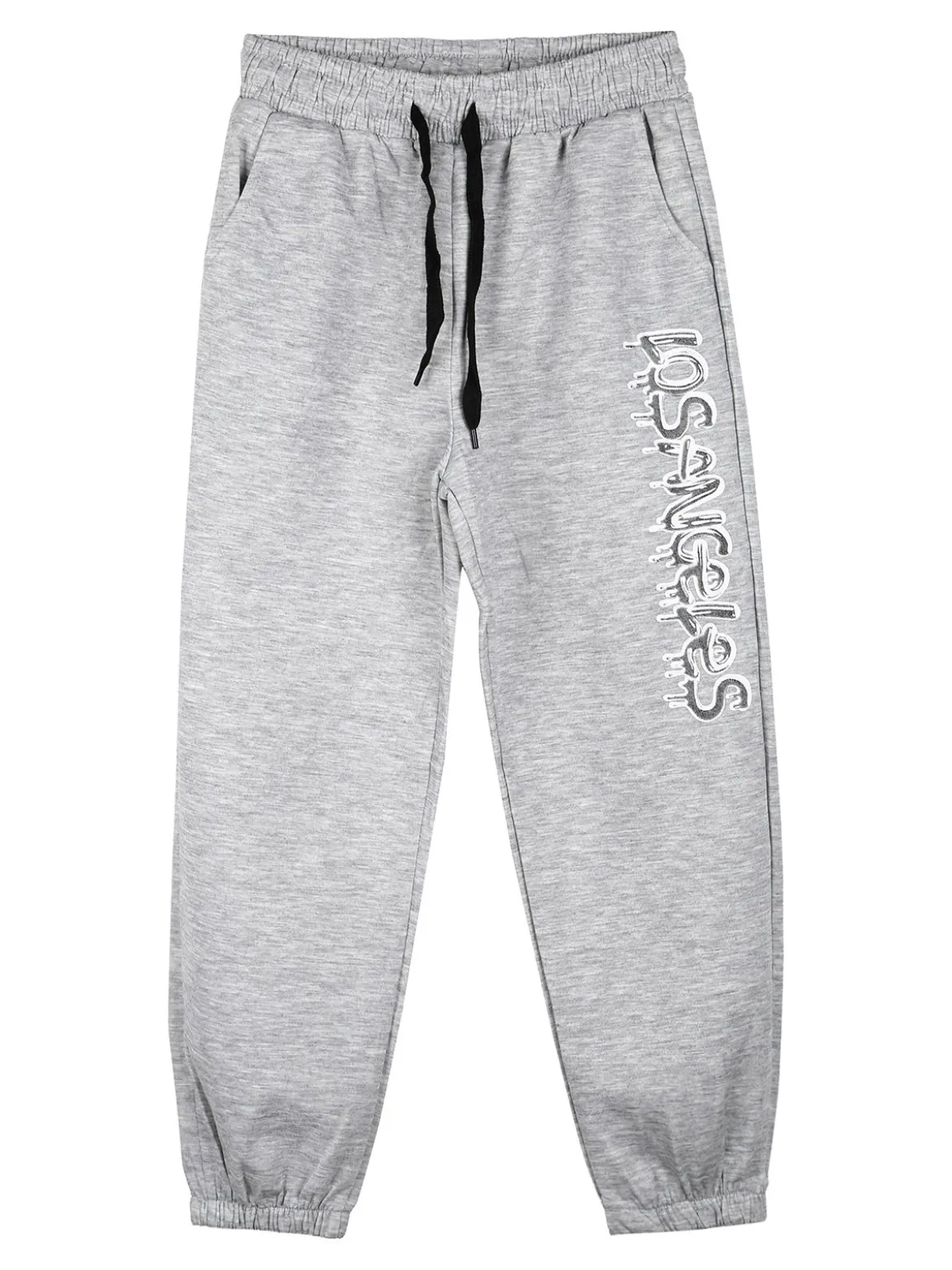 Sweet Junior Pantaloni tuta da bambino con coulisse ed elastico sul finale - grigio