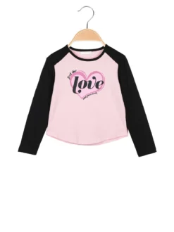 Sweet Junior T-shirt da bambina a maniche lunghe con interno in caldo cotone