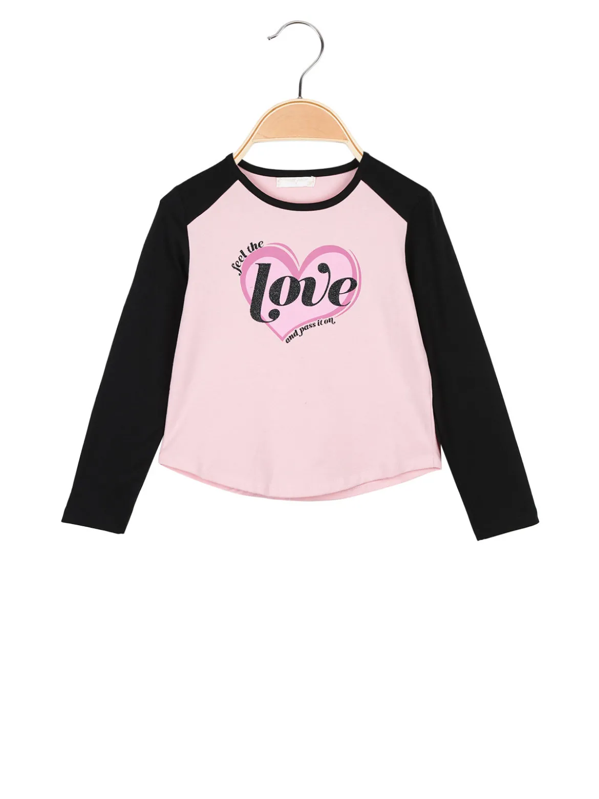 Sweet Junior T-shirt da bambina a maniche lunghe con interno in caldo cotone