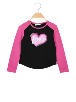 Sweet Junior T-shirt da bambina a maniche lunghe con interno in caldo cotone