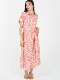 Sweet Miss Abito donna a camicia con maniche corte