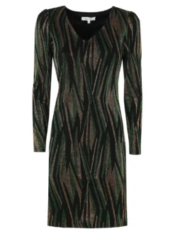 Sweet Miss Abito donna a scollo a V con lurex