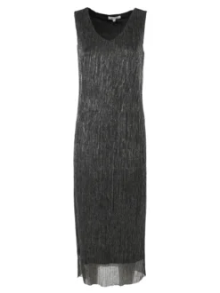 Sweet Miss Abito lungo da donna in lurex senza maniche - argento