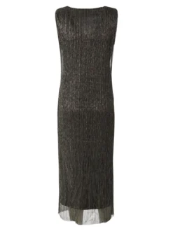 Sweet Miss Abito lungo da donna in lurex senza maniche - marrone