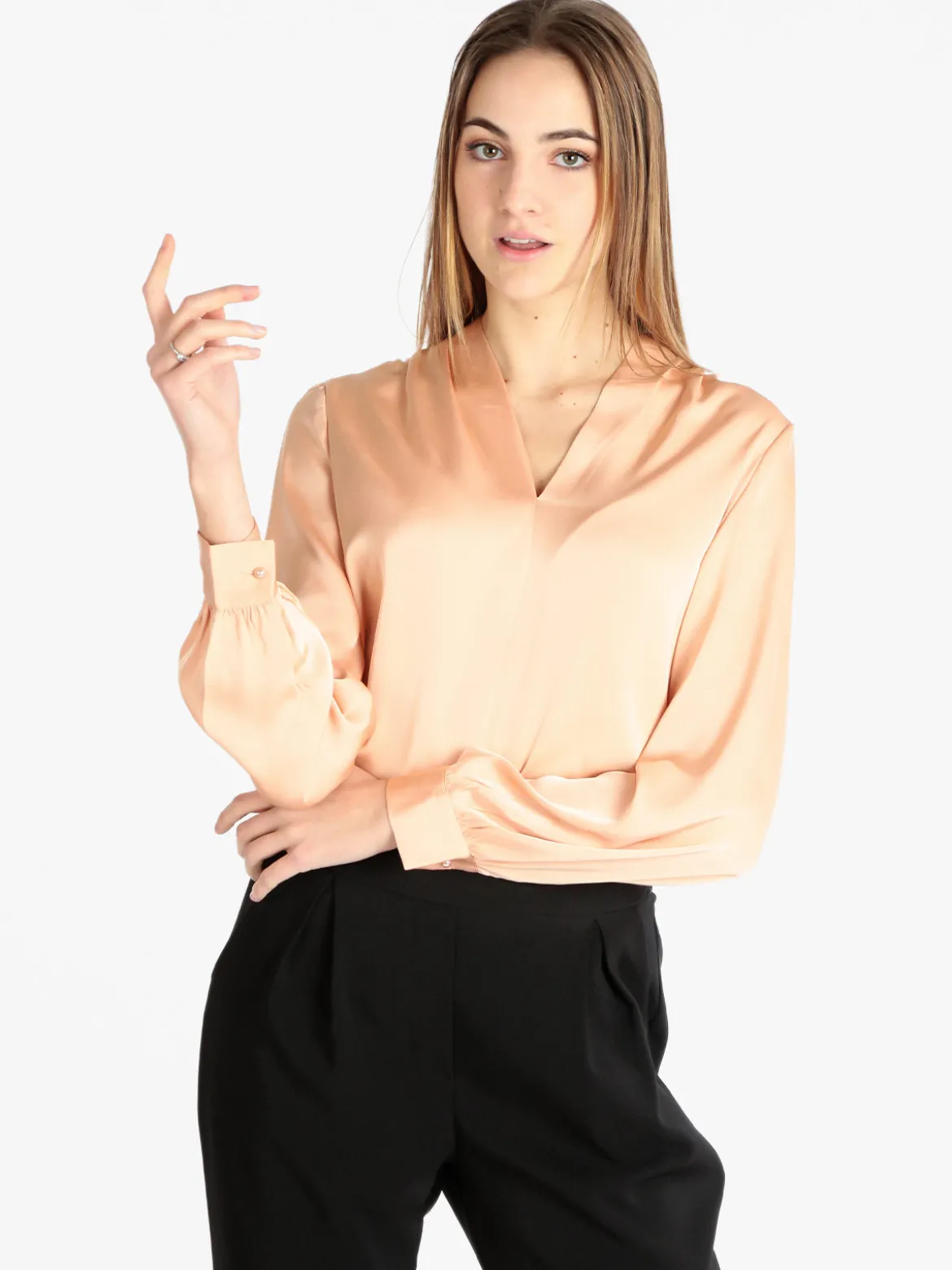 Sweet Miss Blusa elegante donna in raso