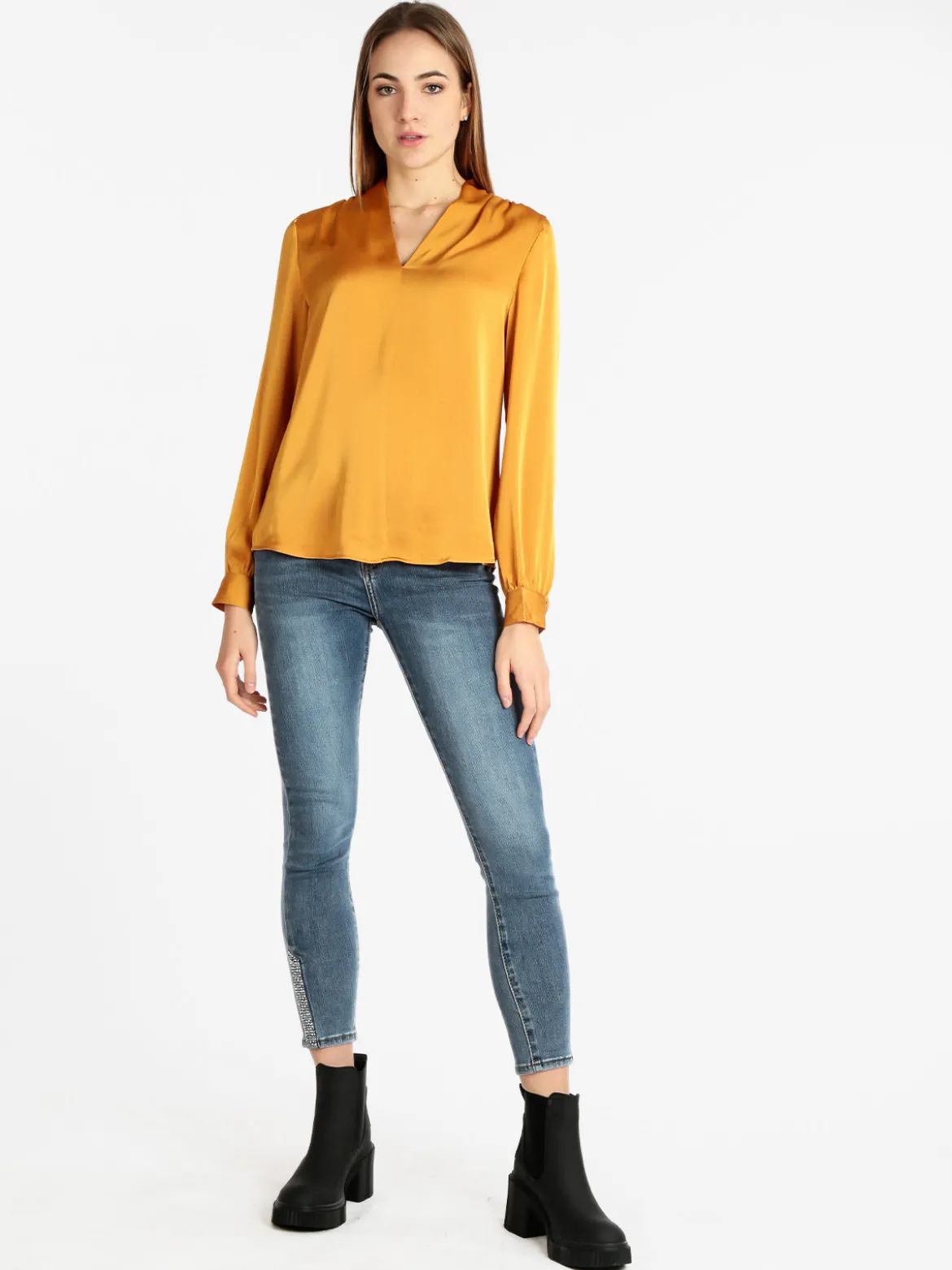 Sweet Miss Blusa elegante donna in raso