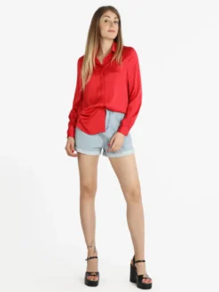 Sweet Miss Camicia donna in raso con colletto