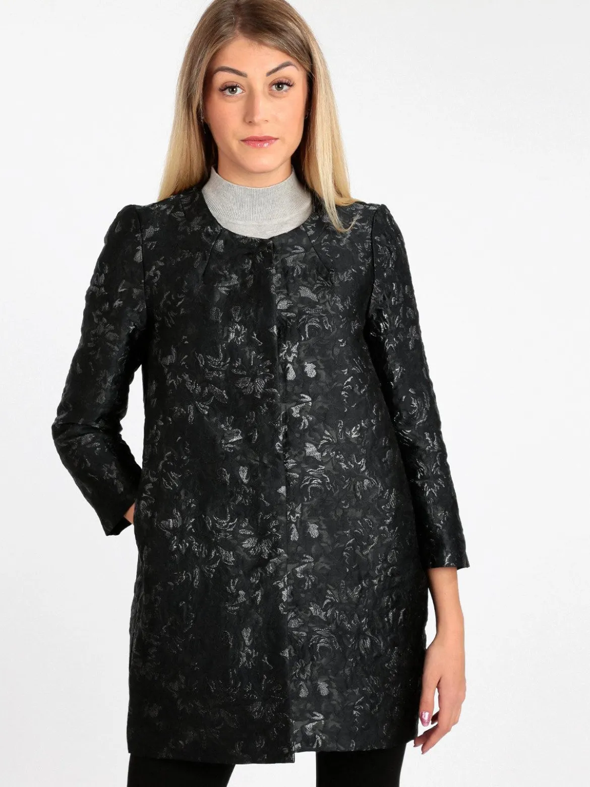 Sweet Miss Cappotto donna con manica a 3/4