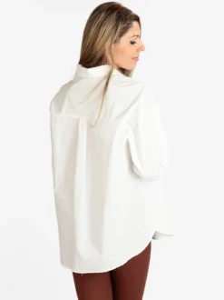 Sweet Miss Maxi camicia donna oversize in cotone