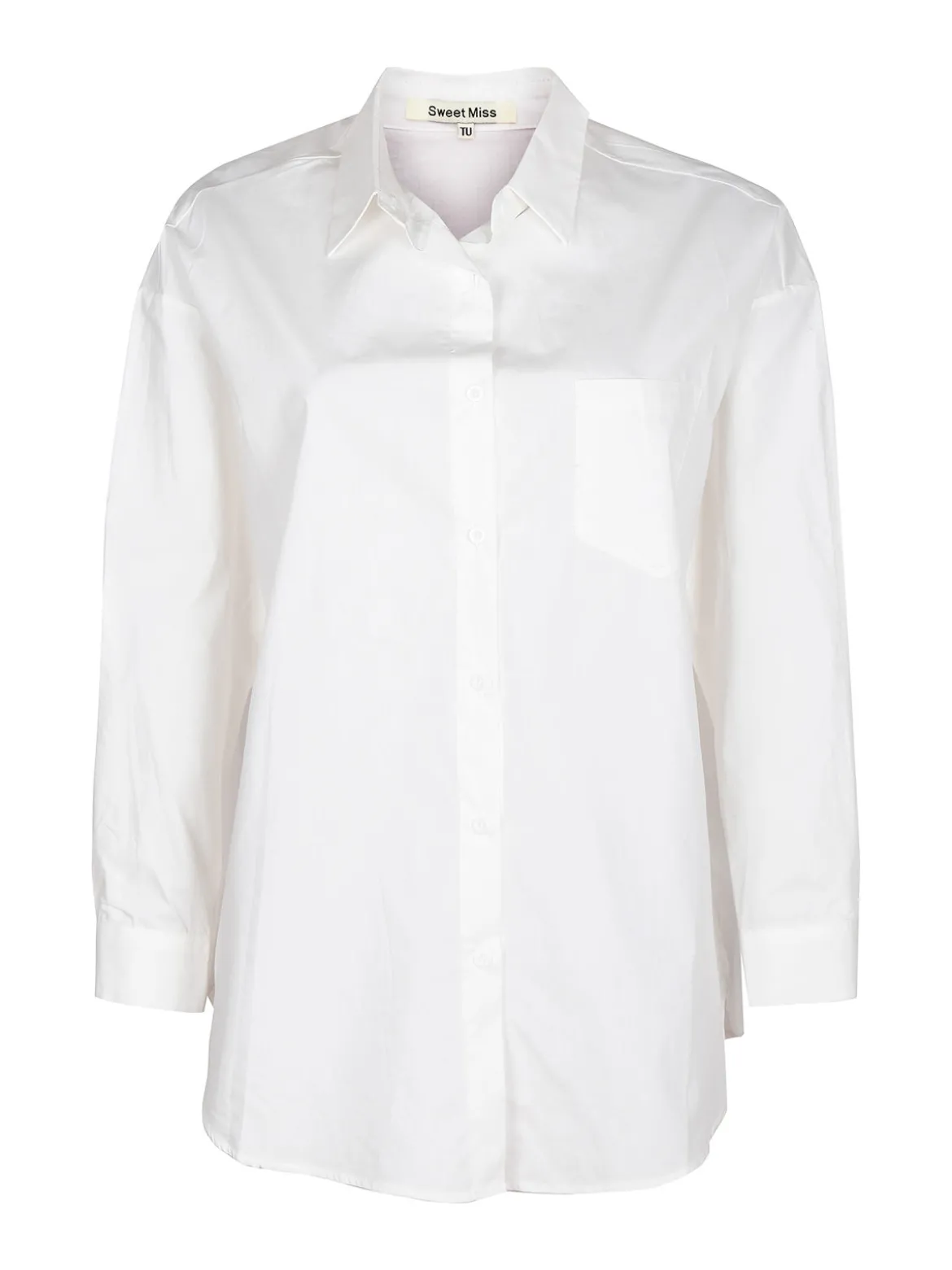 Sweet Miss Maxi camicia donna oversize in cotone