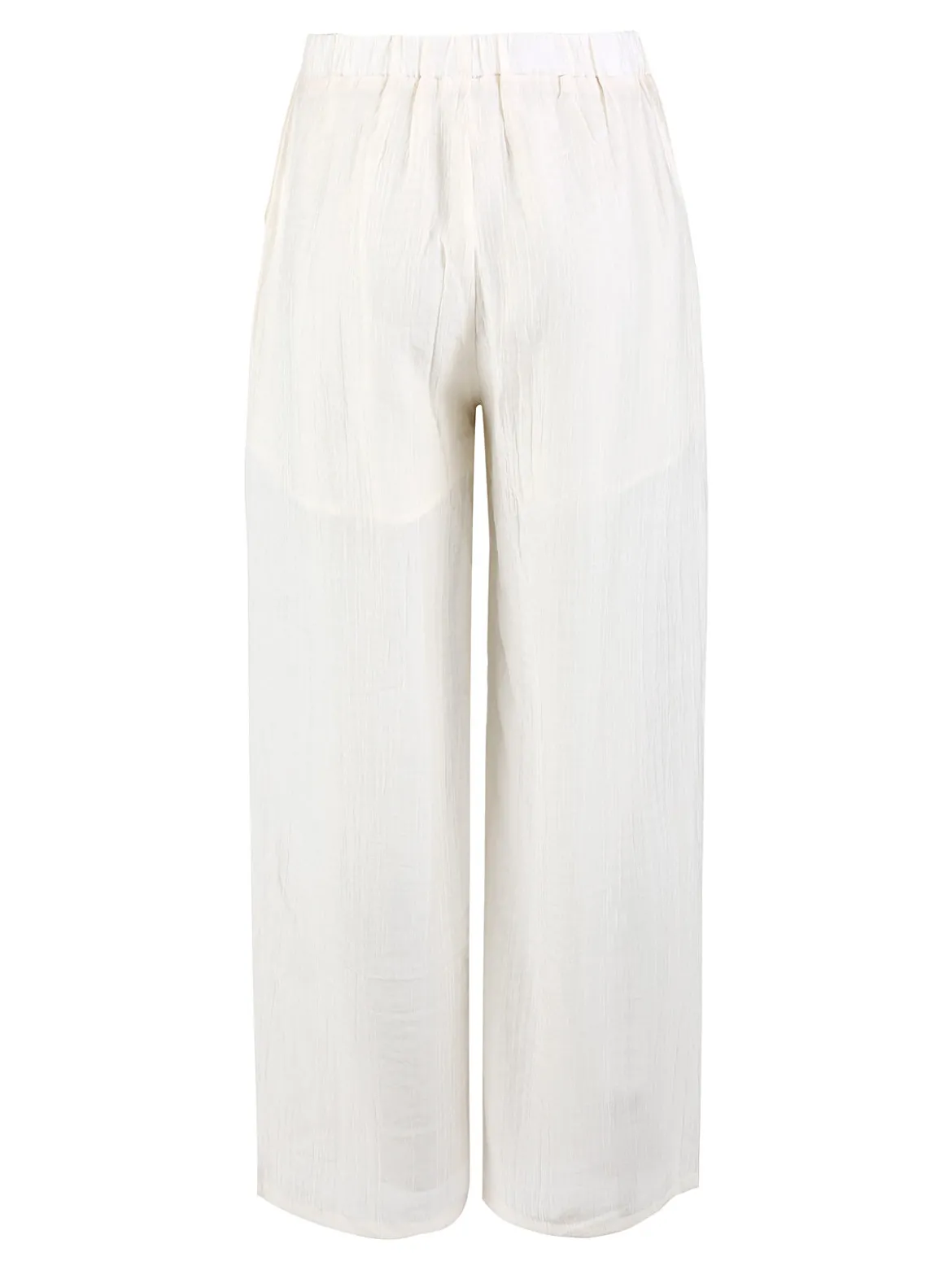 Sweet Miss Pantaloni donna a gamba larga - bianco