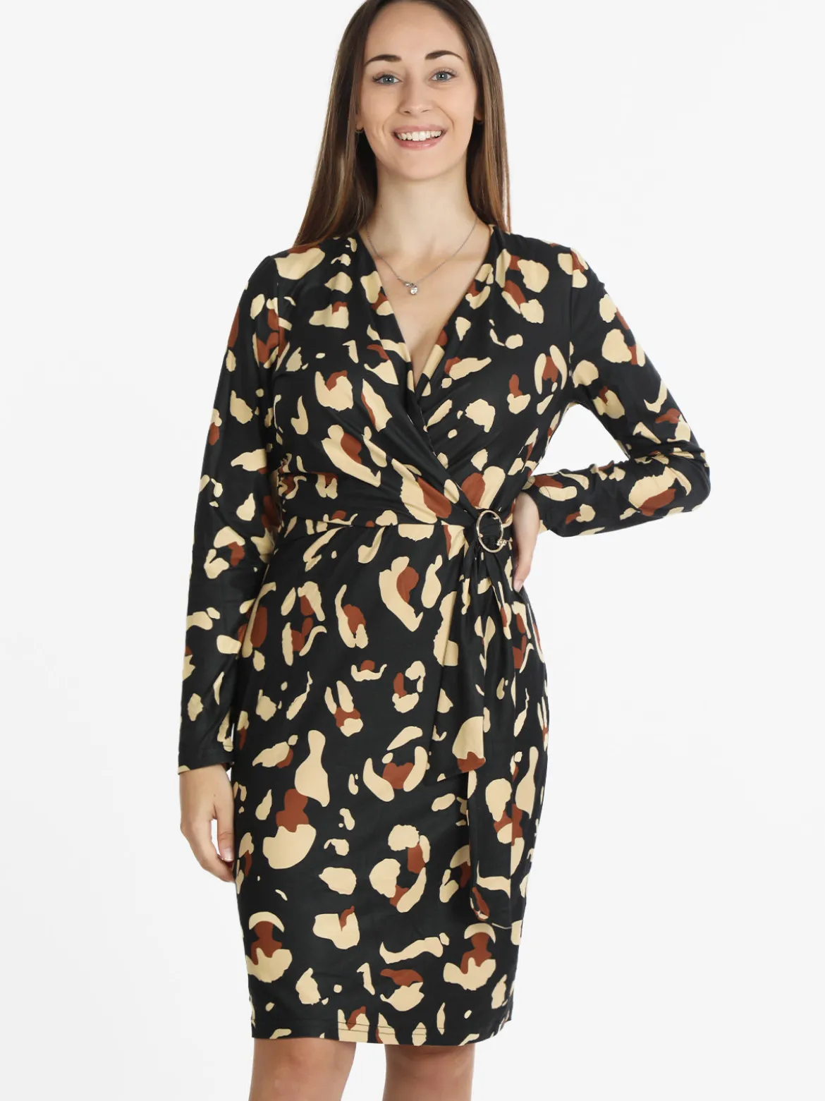 Sweet Miss Vestito con scollo a V e cintura da donna