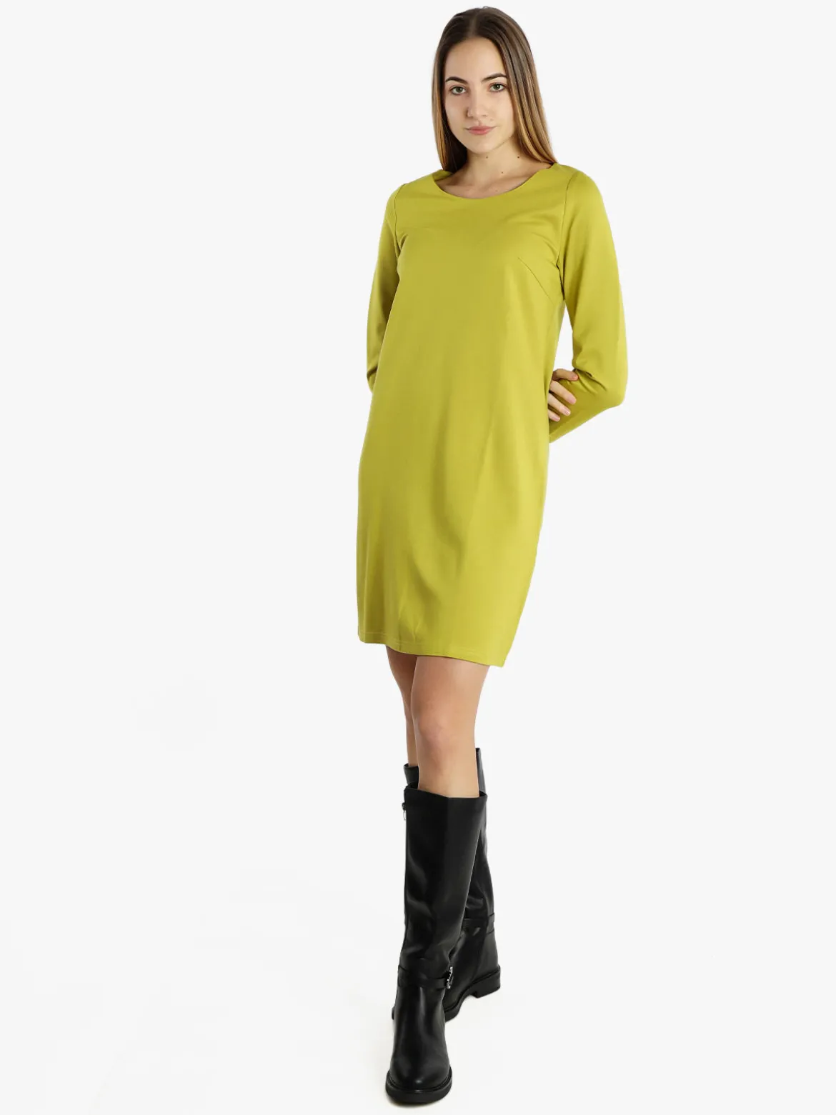 Sweet Miss Vestito da donna a maniche lunghe in tinta unita