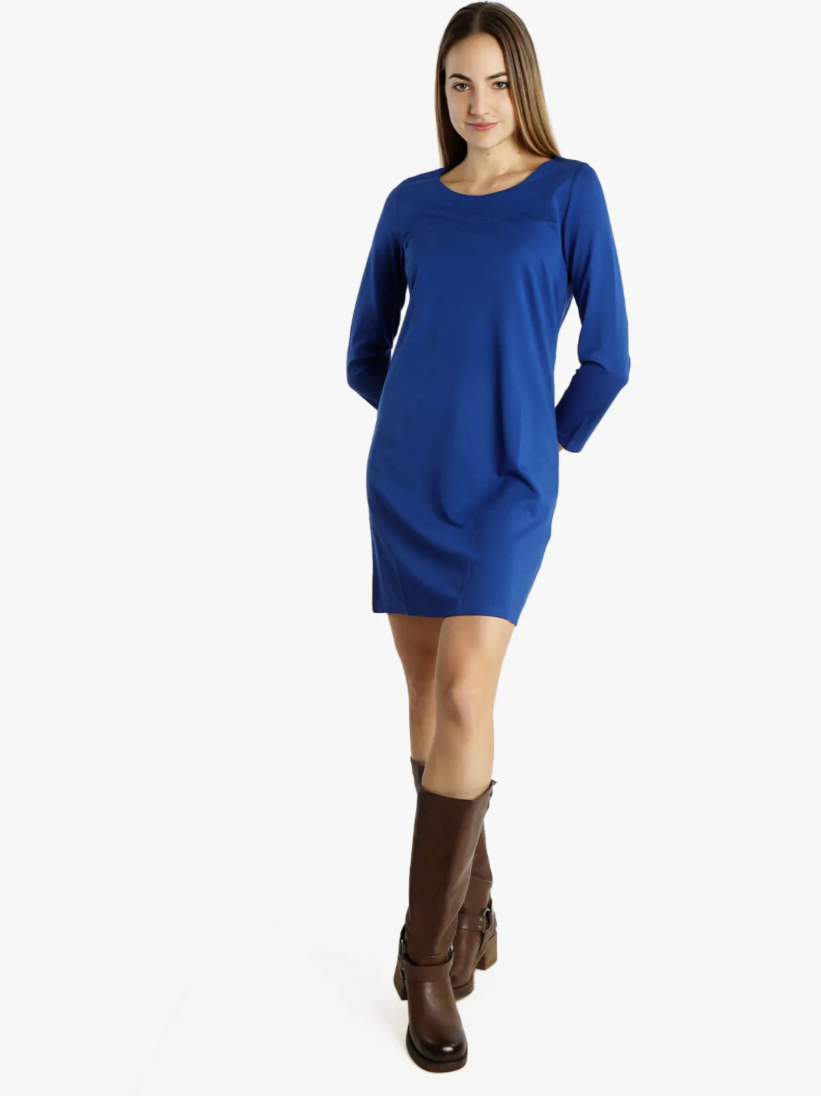 Sweet Miss Vestito da donna a maniche lunghe in tinta unita