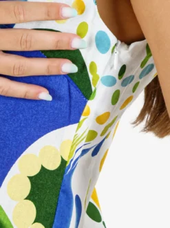 Sweet Miss Vestito donna colorato in misto lino e cotone