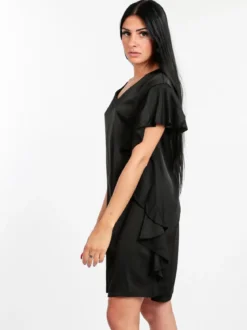 Sweet Miss Vestito donna con volant effetto raso