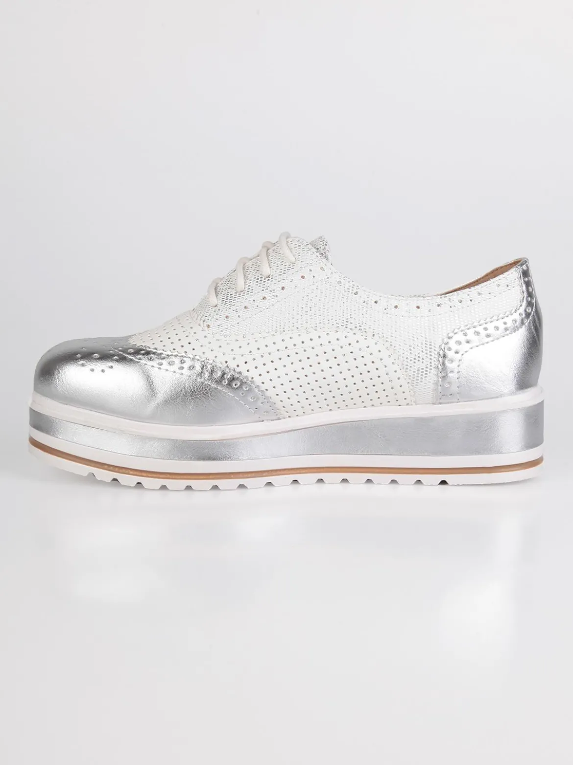 Sweet Shoes Francesine in ecopelle con zeppa e plateau