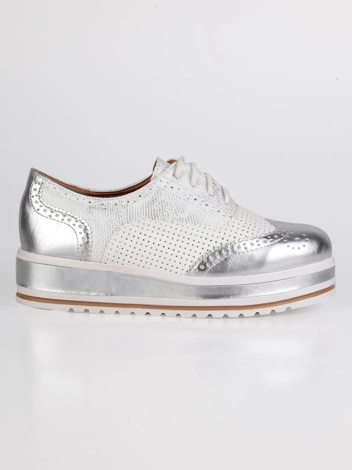 Sweet Shoes Francesine in ecopelle con zeppa e plateau