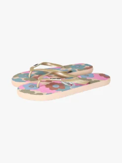 Sweet Years Infradito donna colorate in gomma - oro