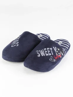 Sweet Years Pantofole effetto velluto Blu