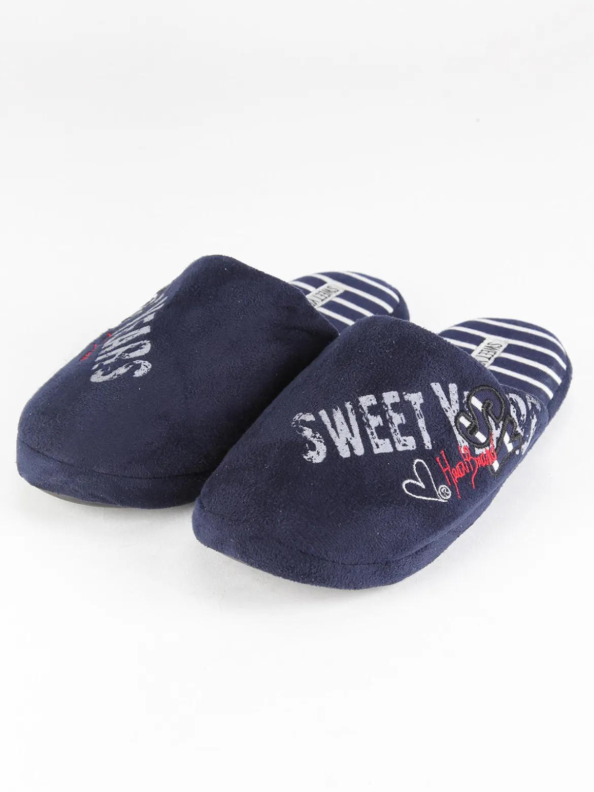 Sweet Years Pantofole effetto velluto Blu