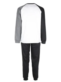 Sweet Years Pigiama lungo da uomo in caldo cotone interlock