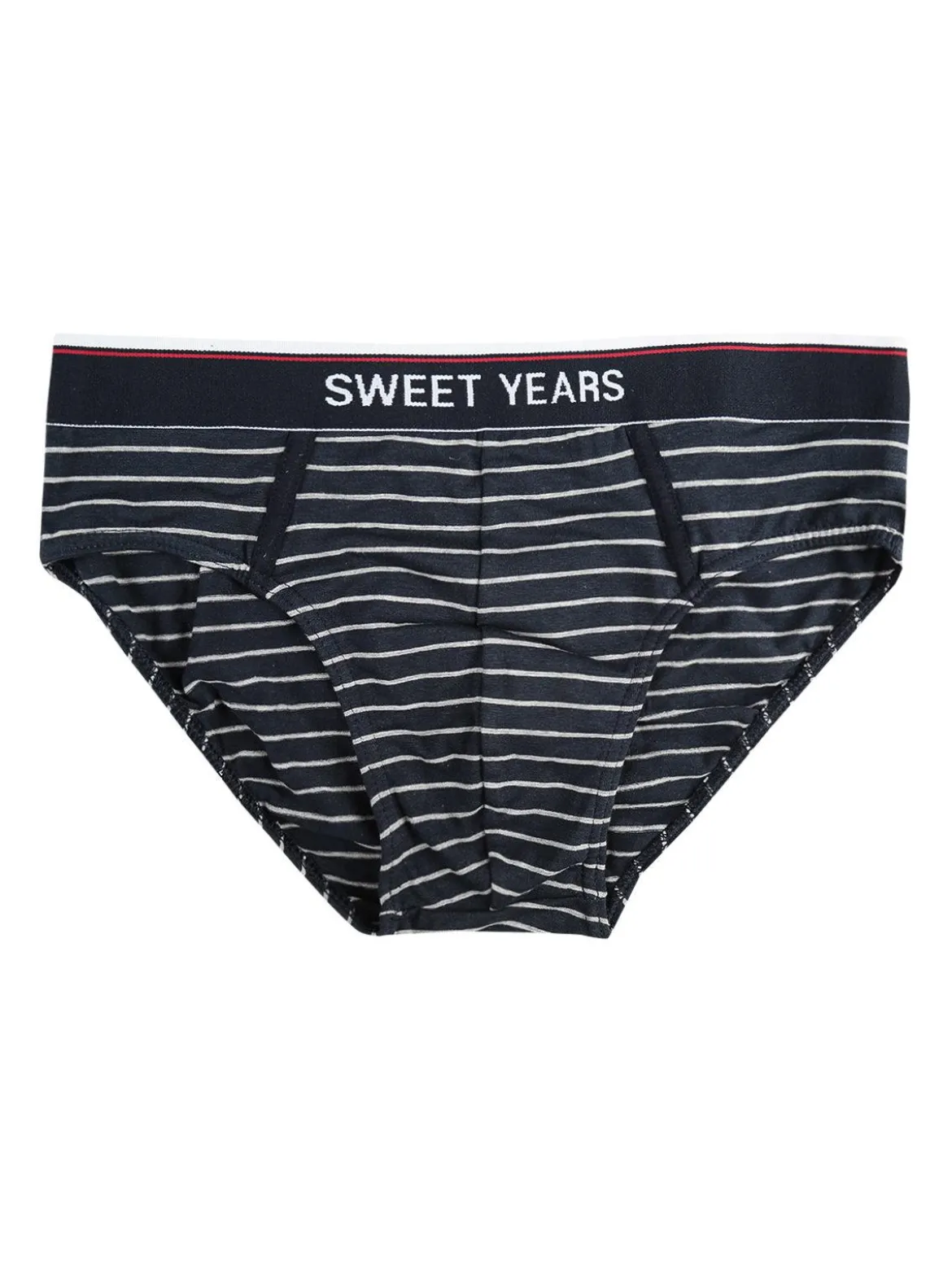 Sweet Years Slip a righe in cotone elasticizzato